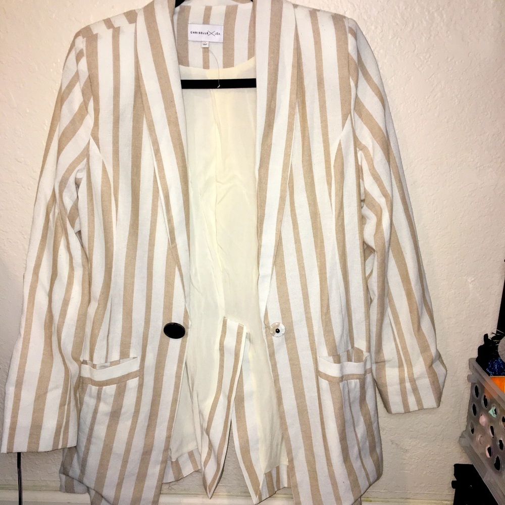 Striped summer sports coat